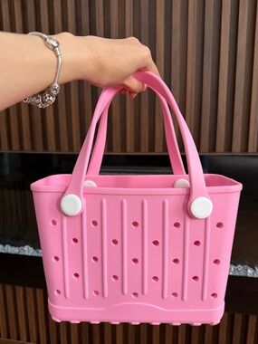 Pink Women's Tote Bag - Lightweight Summer Handbag